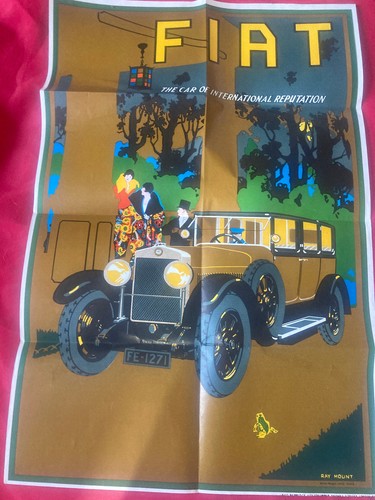 Affiche fiat reproduction - affiche,