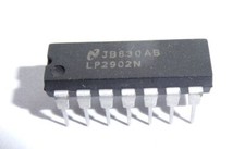 2 x LP2902N - Micropower Quad Operational Amplifier DIP14