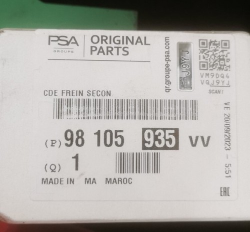 Peugeot 105 935 commande - 105,