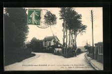 CPA Villiers-sur-Marne, la Fourche à la Croix-Rubis 