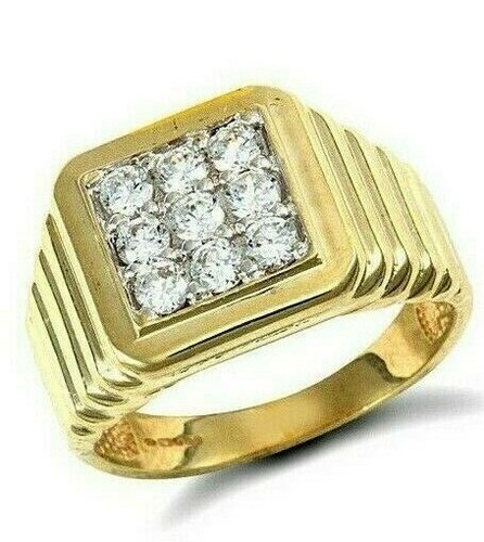 Bague chevalière carrée