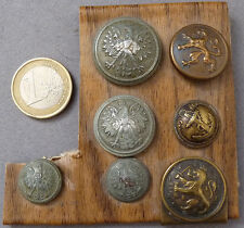 7 boutons militaire anciens