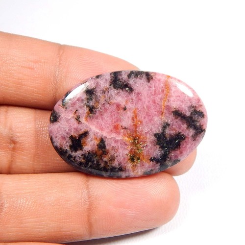 Cabochon rhodonite rose - cabochon, en