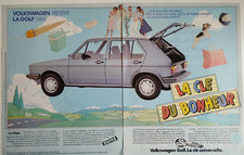 volkswagen Golf car vintage print ad !! " The Best Car For Tourism "