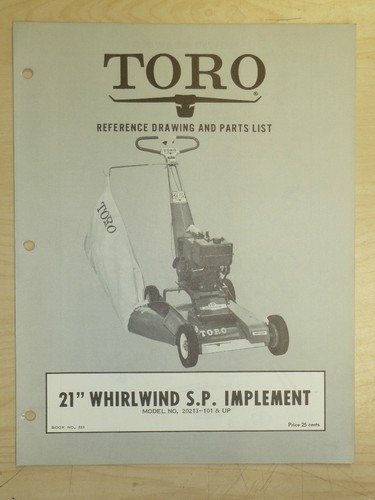 1959 toro mower operating - toro,