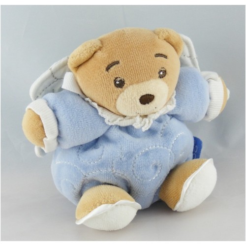 Mini doudou ours bleu avec - mini,