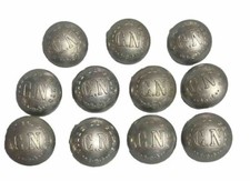 11 Boutons Anciens Crédit National Ville de Paris 'La Belle Jardinière  23 mm
