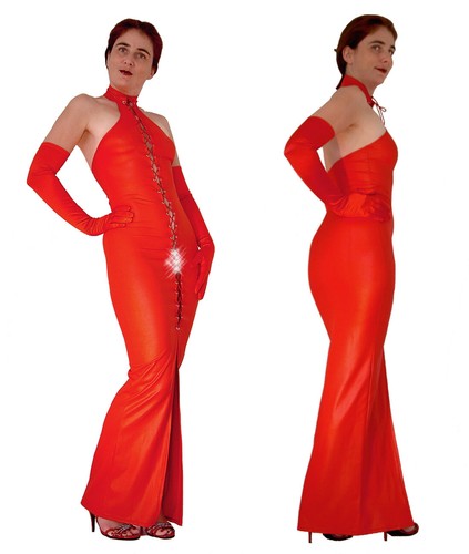 Robe longue moulante - longue, wet