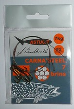 Bas de ligne Astucit Albert Drackovitch Carn'steel 7 brins 40cm 10kg ryder N°1/0