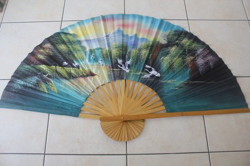 Grand eventail mural - eventail, peinture