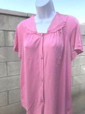 Vanity Fair Women Blouse M/40 Pink 100% Nylon