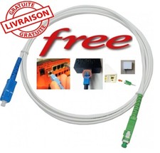 Câble/Rallonge 2M Fibre Optique {FREEBOX} - Jarretière UPC/APC