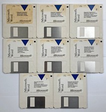 Logiciel Microsoft Word 5.50 PC Version française du 11/8/1992 pour PC MS-DOS