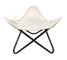 Pouf En Cuir En Forme De Triangle Fait Main Repose-Pieds