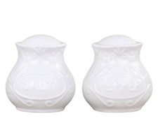 Chic Antique Sel & Poivre Set Provence Porcelaine Vaisselle Blanc Épandeur