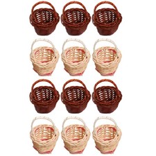  12 Pcs Landscaping Decor Couffins Panier Decoratif Mini Petit Décoratif