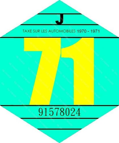 Vignette 1971 véhicule - vignette,