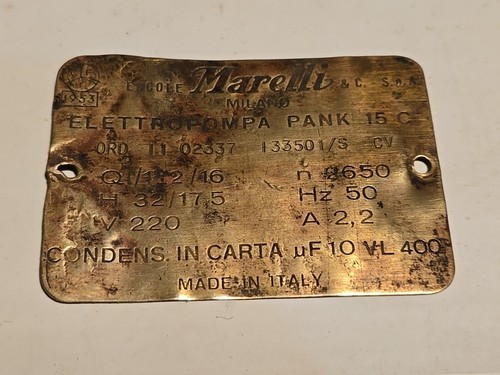Marelli ancienne plaque - ancienne,