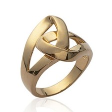 Bague noeud plat boucle femme