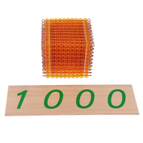 Montessori math mille perles - mille,