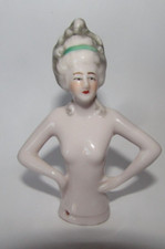 demi figurine porcelaine Half Doll porzellan Deutsches German porcelain