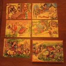 Ancien puzzle cubes en bois