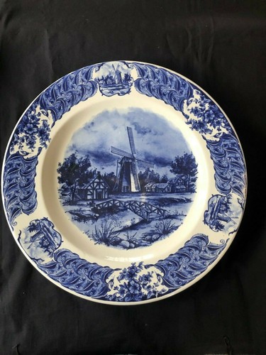 Assiette murale antique - assiette, delft