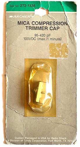 Mica compression trimmer cap - compression,