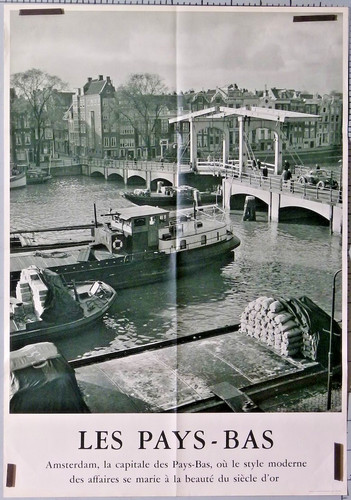 Affiche ancienne les - les, pays-bas