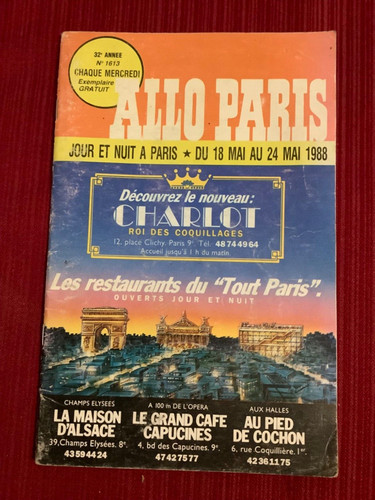 Allo paris 1613 jour et - paris,