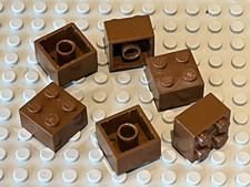 6 x LEGO Star Wars OldBrown bricks 2x2 ref 3003 / Set 7194 7184 10018 4478 ...