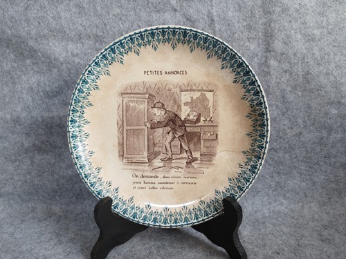 Assiette parlante digoin - assiette,
