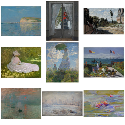 All claude monet painting - all,