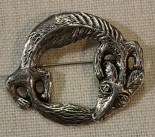 TOULHOAT BROCHE RENARD ARGENT