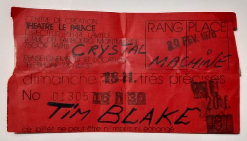 Ticket billet used - billet,