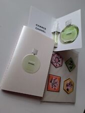 Carnet CHANEL CHANCE  Eau Fraiche + Echantillon + Planche 4 Stickets en Relief 