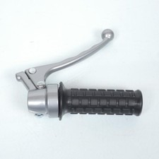 Poignée de gaz accélérateur pour mobylette moto vintage levier boule gris Neuf