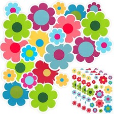 4 Pack Autocollants de Vélo de Fleur Autocollant de Voiture Floral Sticker de...