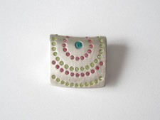 Pendentif Pierre Lang Strass Design Bijoux Moderne 9,1 G/2,1 X 1,9 Cm