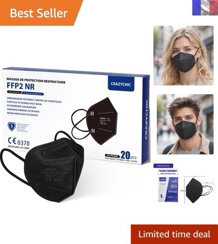 Masque respiratoire noir - masque,