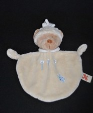 🍀Doudou Plat Ours SIMBA TOYS NICOTOY Beige Ecru Jaune Coccinelle Bleu + Fleur