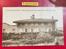 CPA - SAINT AMOUR - Maison Ferret, style ancien 1640 avec le cadran solaire 1790