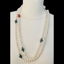 Sautoir perles culture eau