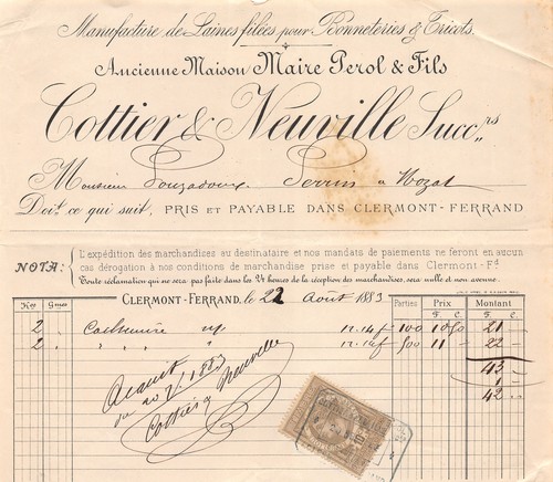 1889 manufacture laines - manufacture,