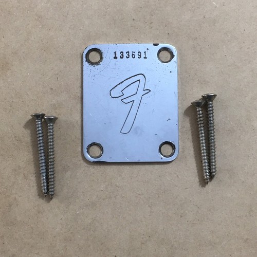 Vintage fender neck plate - plate, 1966
