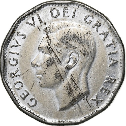 Canada george 5 cents - george,