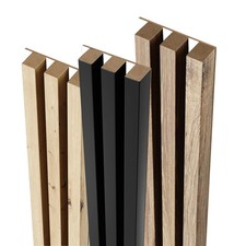 74x240 cm Panneaux Acoustiques Muraux Décoratif MDF Bois 3D sur Plaque Blanche