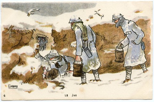 Ww1 artist signed gabard - ww1,