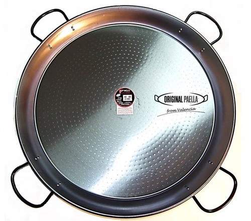 Poele paella acier poli - poele,