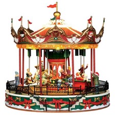 Lemax Carrousel Avec Mouvement Et Son - Santa Carousel Code 34682 Village